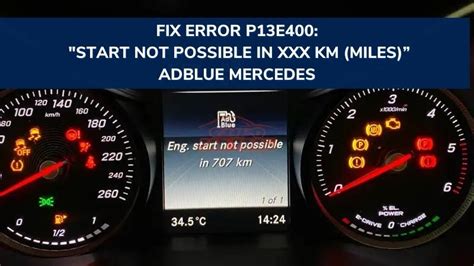 The signal comparison is faulty. . Mercedes p13e400 reset